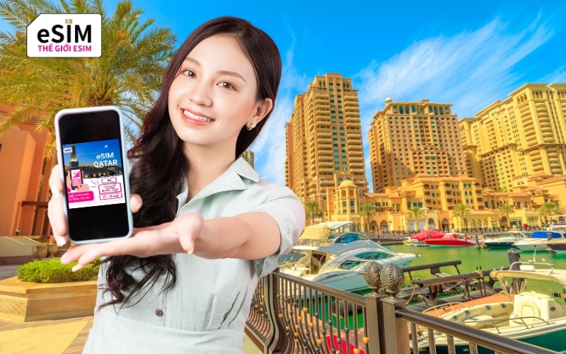 eSIM Qatar Ooredoo mang đến kết nối 5G siêu tốc, linh hoạt dung lượng và kích hoạt tức thì.